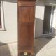 Vintage Louis Philippe style bonnetière wardrobe from the 1800s in cherry wood.