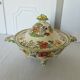 Antique soup tureen on feet from the prestigious English manufacturer Mason's,