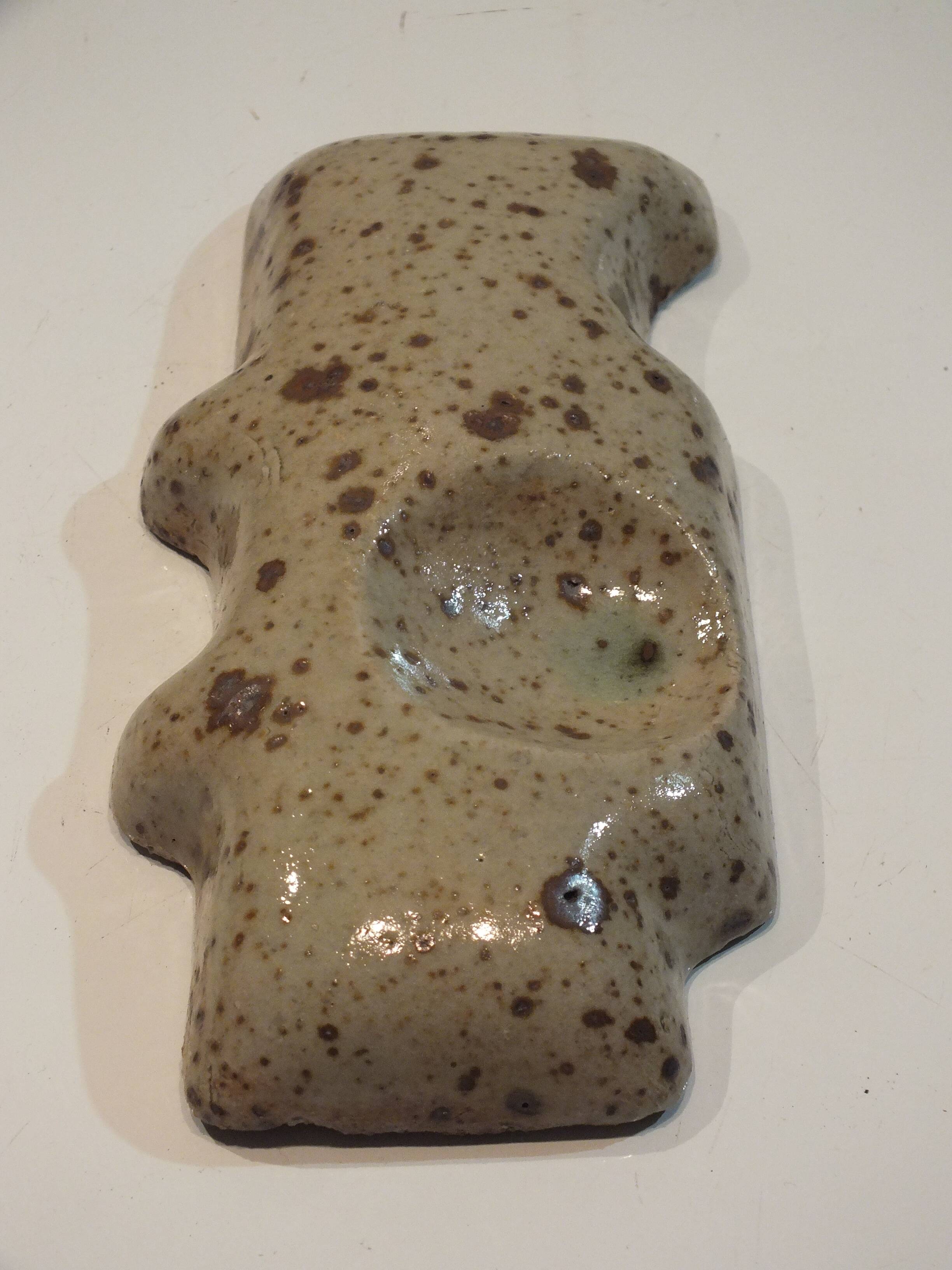 empty pocket in ceramic or stoneware 1970 Scandinavian style