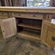 Bistro counter with a Hungarian point design.