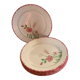 6 flat ceramic plates