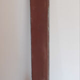 Old mirror patinated green of gray