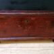 Large vintage chest old wooden trunk