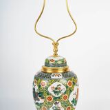 Samson Porcelain Lamp in Chinese Style, 19th Century