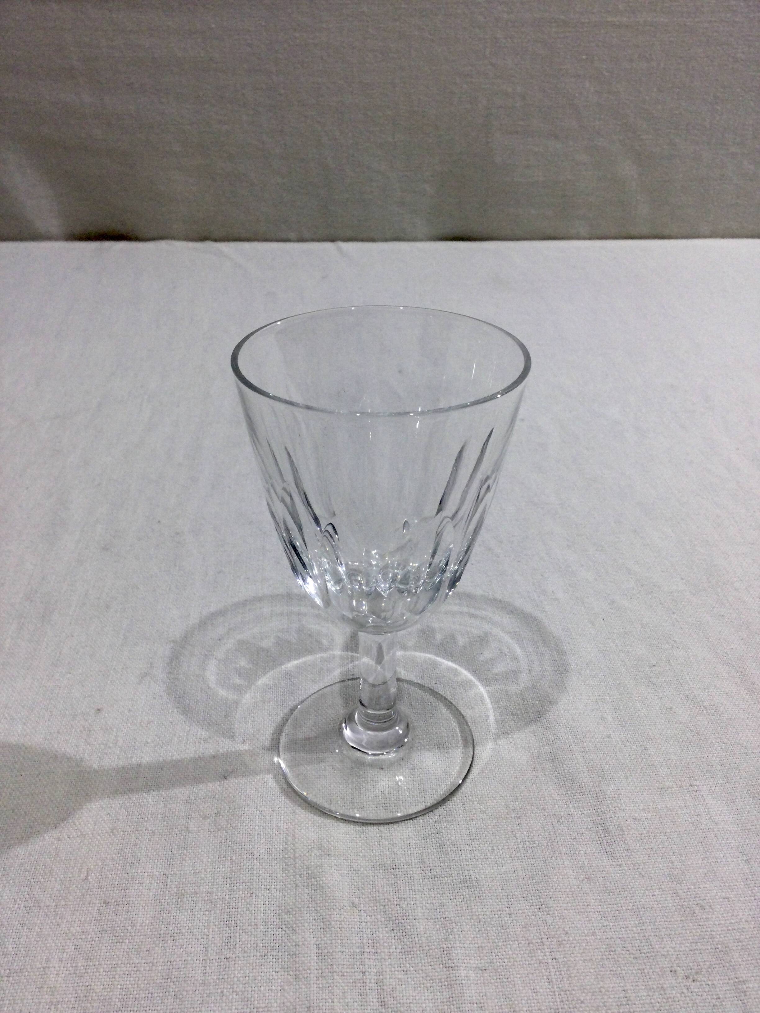 Baccarat – 12 red wine glasses in Baccarat Crystal Casino Model