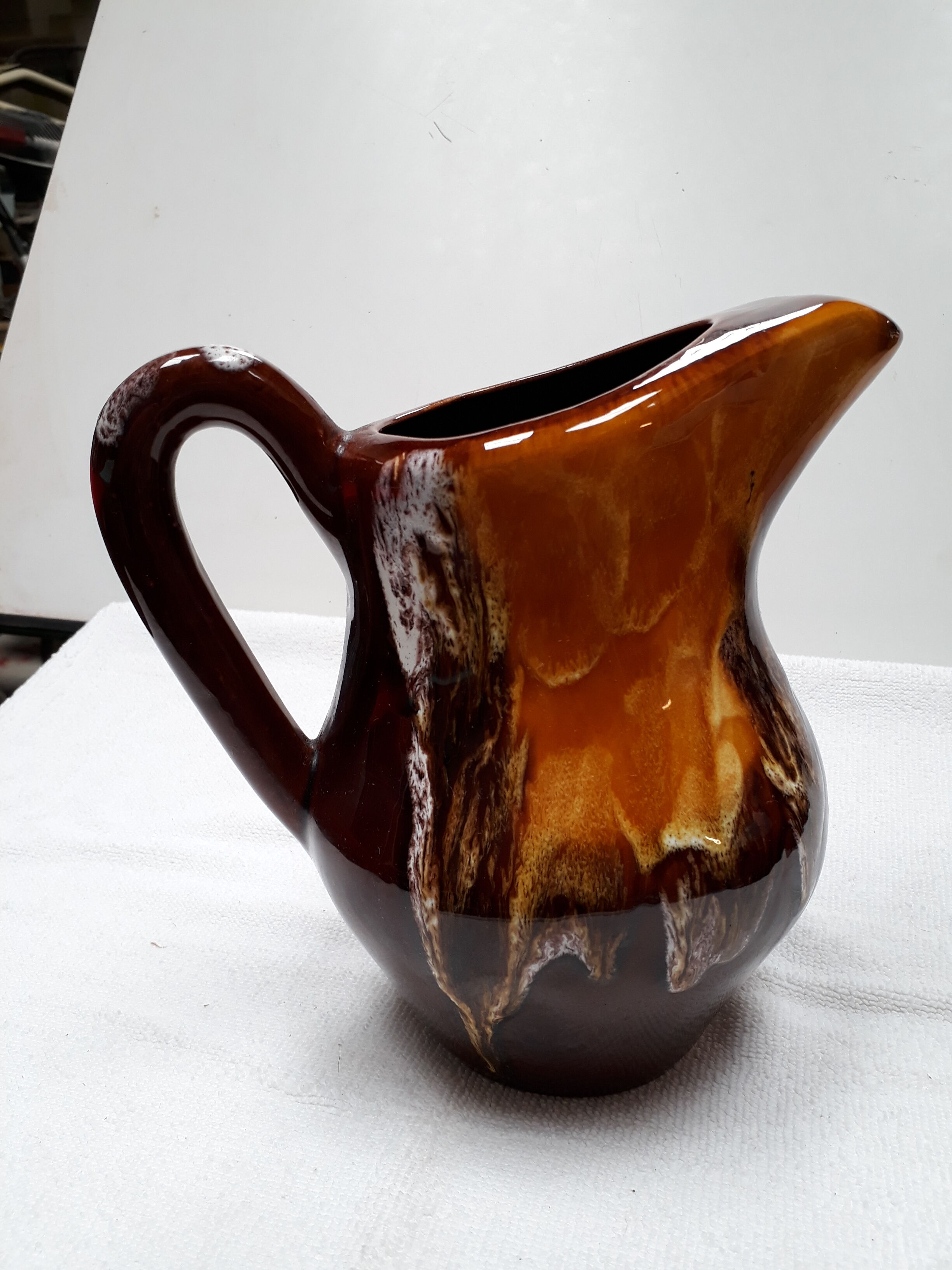 Pitcher vintage 1960 70 s glaze