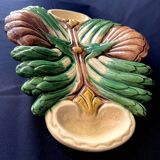 Asparagus dish in barbotine table art