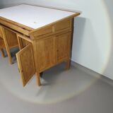 Large oak architect desk / table 1940's