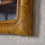 Vintage bamboo mirror from the 60s