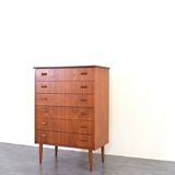 Mid-Century Danish Teak Chest of Drawers, 1960s.