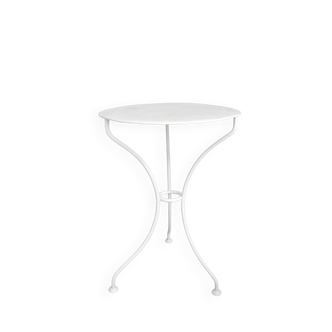 Table bistrot, table de café avec plateau rond et 3 pieds, années 1930