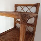Vintage rattan shelf