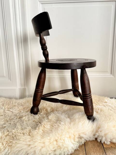 1 brutalist chair by Charles Dudouyt