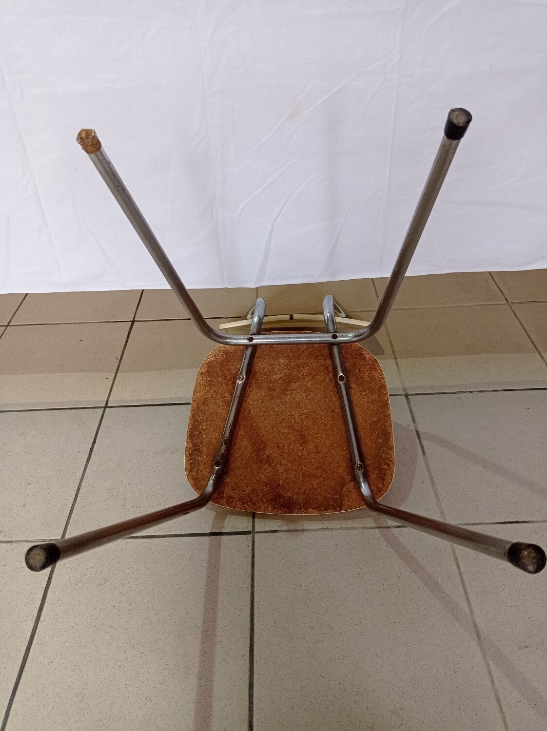 Yellow formica chair