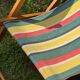 Vintage wooden deckchair/chilienne with footrest — 1960s