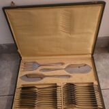 Housewife of fish cutlery in stainless steel Art Deco
