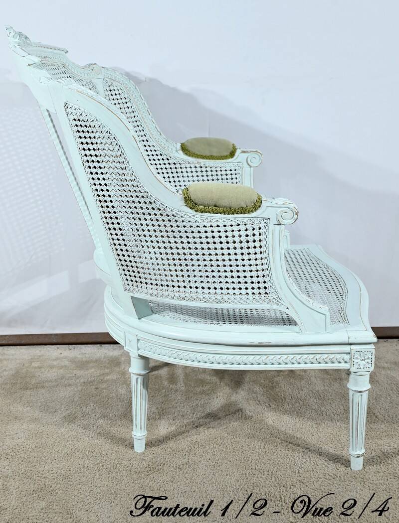 Broken Beech Duchess with Rechampi, Louis XVI style – 2nd part of the 19th century