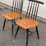 2 Scandinavian Fannett chairs by Ilmari Tapiovaara 1960