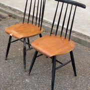 2 Scandinavian Fannett chairs by Ilmari Tapiovaara 1960