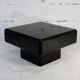 Table basse bois laqué noir, France, circa 1970