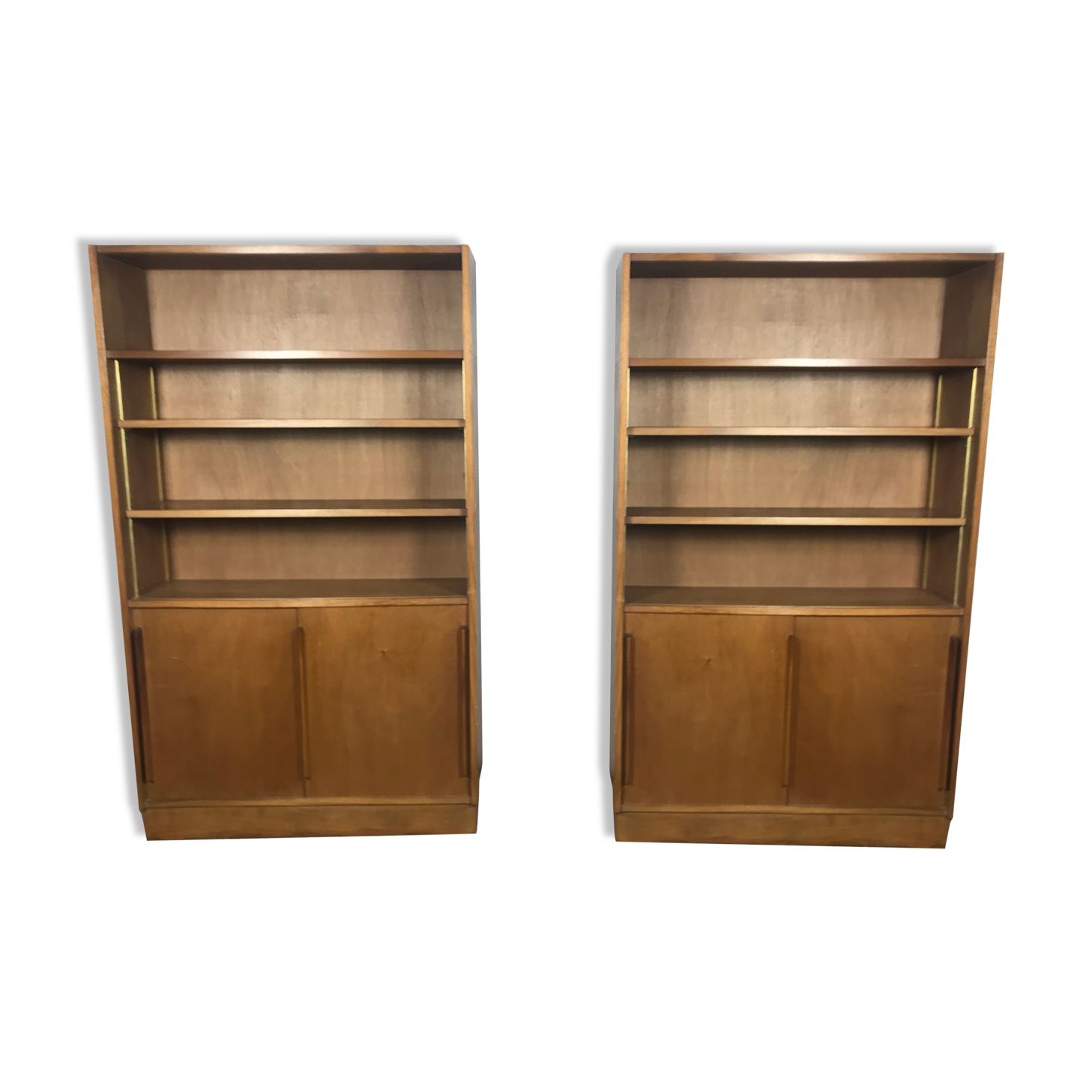 Paire de bibliothèques vintage 1950