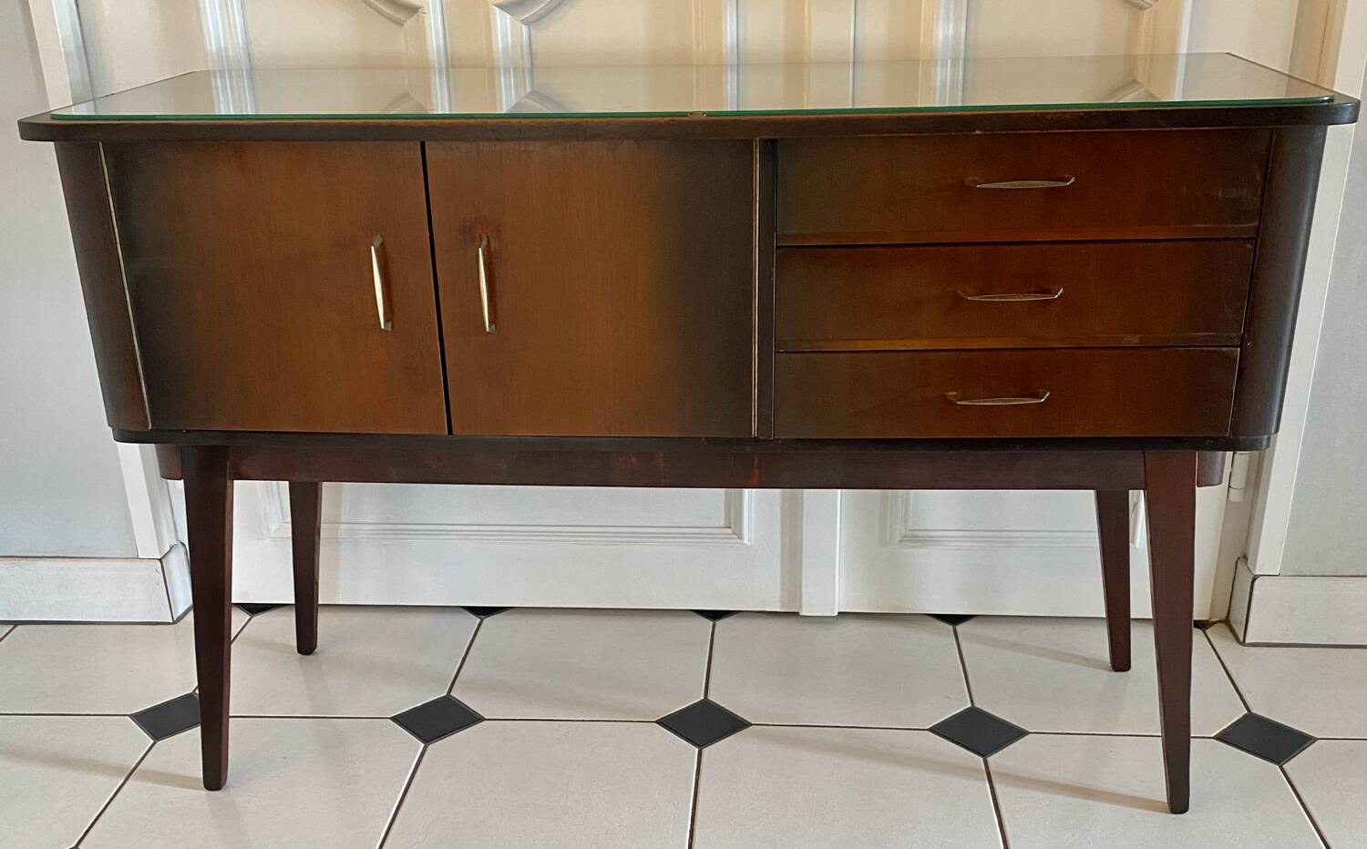 Vintage compass feet sideboard