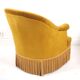 Fauteuil crapaud moutarde