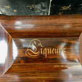 Charles X liquor cellar with fiddle shape and crystal factory 19 eme