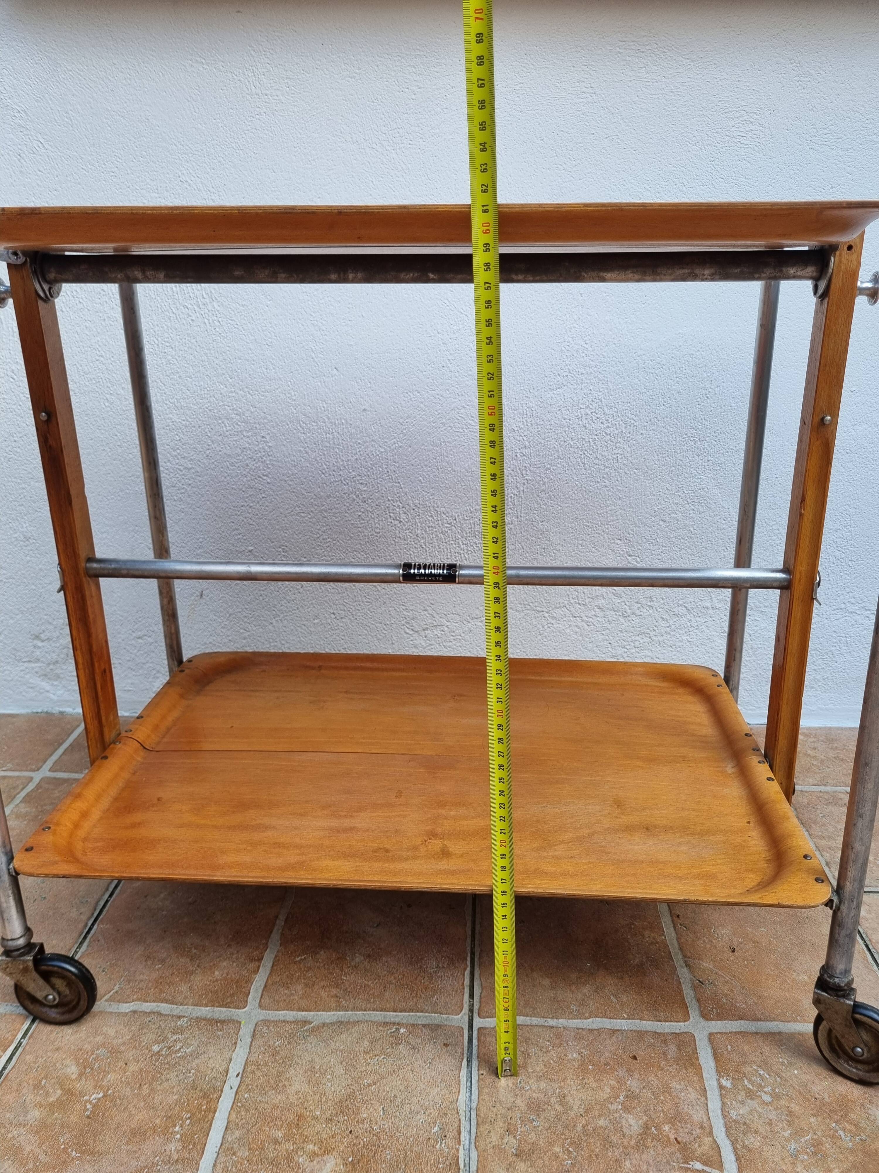 Desserte pliante vintage Textable, années 60