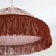 Beautiful suspension — earth stripes, bohemian fringes