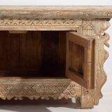 Ancien meuble TV patiné vert menthe (c.1900) #33