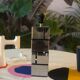 Modernist cubist Building table lamp by Curtis Jere