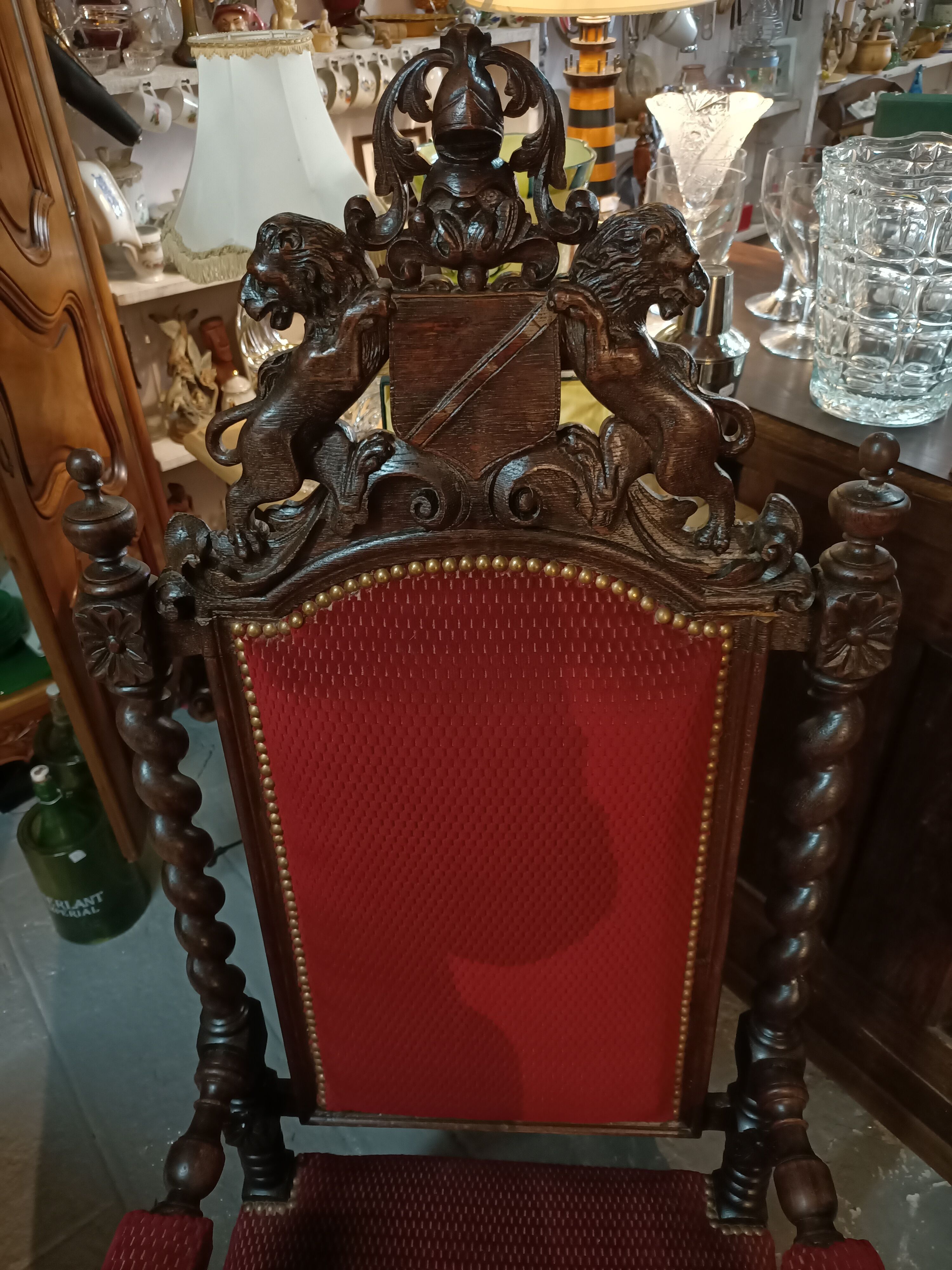 Carved armchair