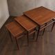 Nesting tables in walnut, heritage, united states, 1958