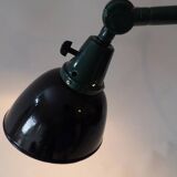 Vintage Midgard Bauhaus DDR Design lamp with enamelled shade