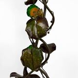 Lampadaire japonisant au Héron de style Art Nouveau,