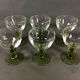Lot 6 old vintage fine glass walking glasses