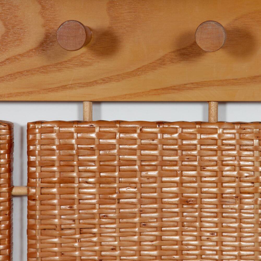Rattan coat rack produced by Uluv in the 1960s