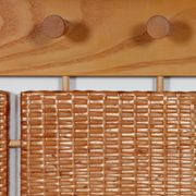 Rattan coat rack produced by Uluv in the 1960s