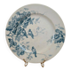 Antique plate Terre de Fer Le Bûcheron Paris – Blue bird decoration