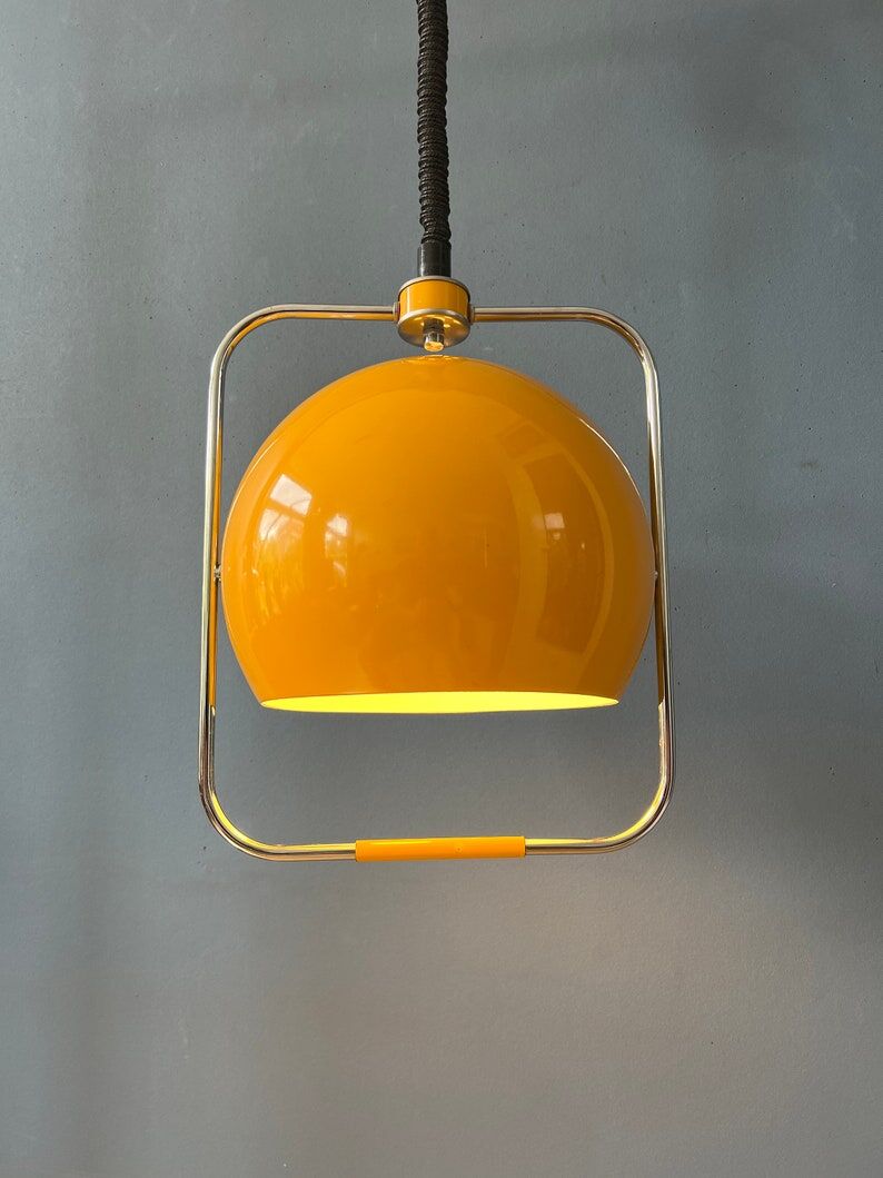 Vintage suspension GEPO | Space Age ceiling lamp | Mid-century modern lamp