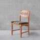 Oak razor danish mid-century dining chairs