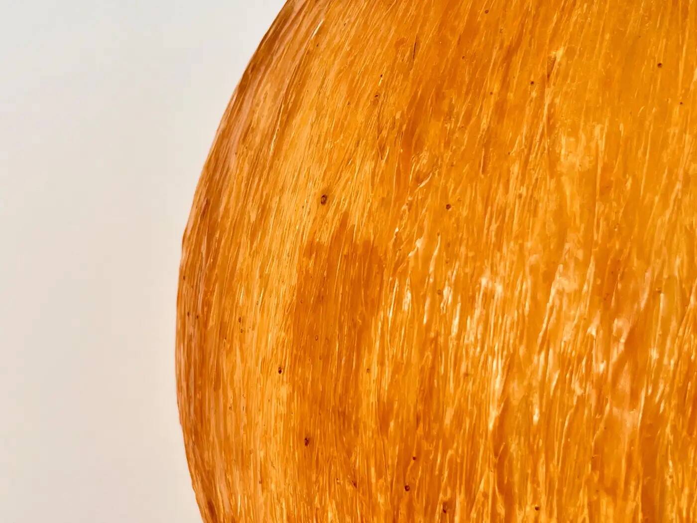 Beautiful design midcentury cocoon resin pendant, 1950s