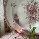 Deep dish in ironstone stamped Sarreguemines Fontanges model