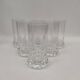 6 orangeade glasses, crystal water, 1970s