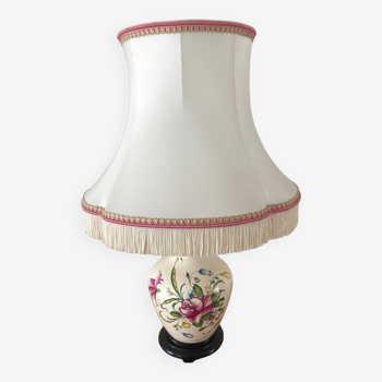 Lampe de salon à poser en porcelaine vintage