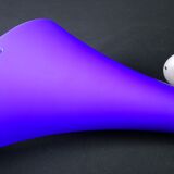 Carlo nason, 3 postmodern sconces, blue murano glass for "murano due"