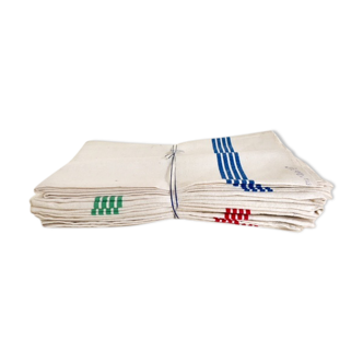 Six torchons en métis