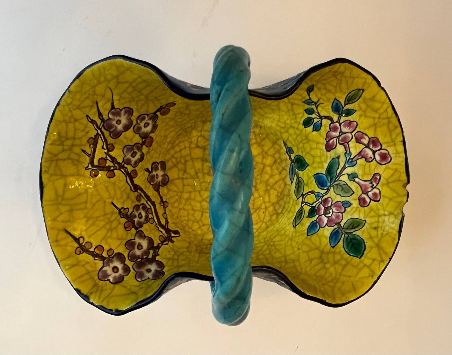 Longwy enamel basket