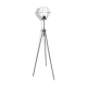 Lampadaire trépied et globe en verre octogonale Kaoyi